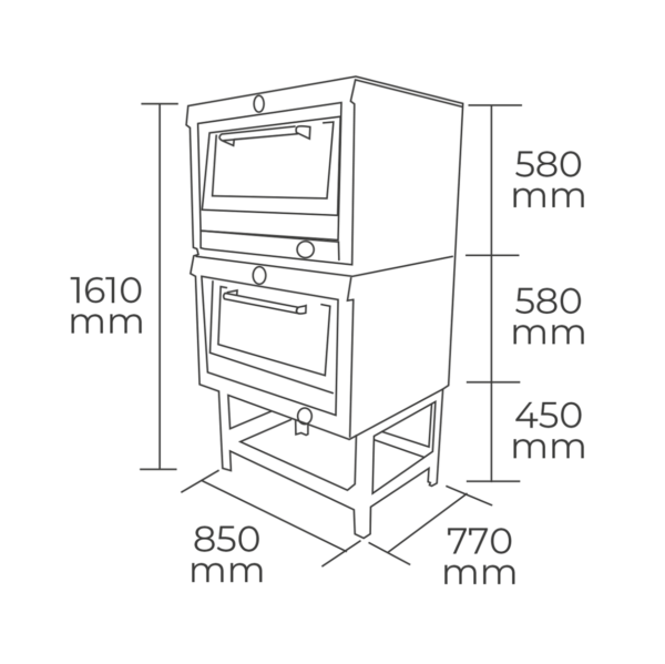 Horno-2-Camara-58X65-cm-a-Gas-Glp-Maigas-6