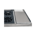 Cocina Industrial 4Q 18cm, horno 65x65cm y Plancha 34x68cm Acero Inoxidable GLP - Cousiño 3