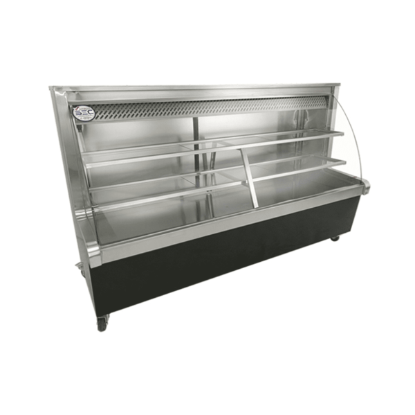 Meson Refrigerado Curvo 2mt Negro sin Bodega - Cousiño 2