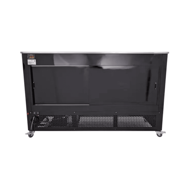 Meson Refrigerado Curvo 2mt Negro sin Bodega - Cousiño 3