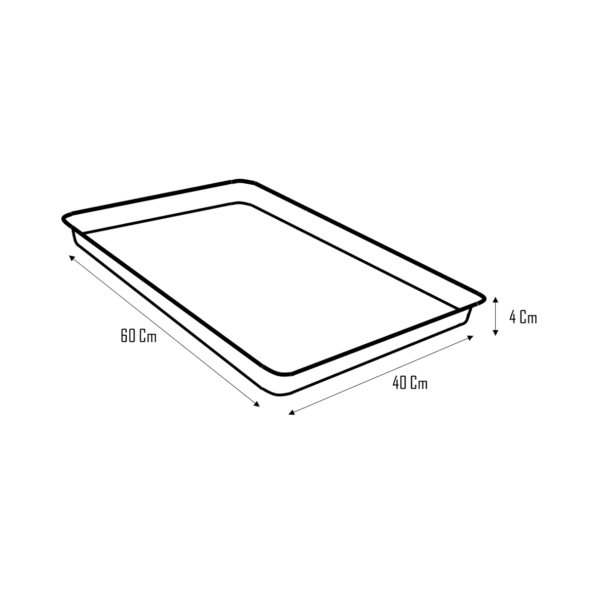 Bandeja de Aluminio Lisa 40x60cm - Cainco 3