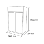 Congelador Vertical 1000 Lts 2 Puerta de Vidrio - Bozzo 6