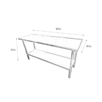 MESON DE TRABAJO CENTRAL 182X60X86 BOZZO 3