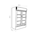 Visicooler 800 Litros 2 Puertas Abatible Frio Estático - Bozzo 2