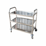 Carro Transportador 3 Niveles Acero Inox 95X50X95 cm - Bozzo 1