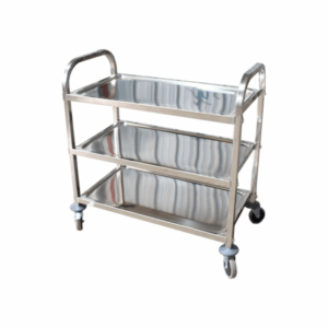 Carro Transportador 3 Niveles Acero Inox 95X50X95 cm - Bozzo 1