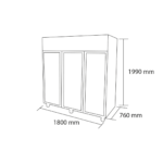 Refrigerador-Industrial-3-Puertas-de-Vidrio-1.500-Litros-Maigas 3
