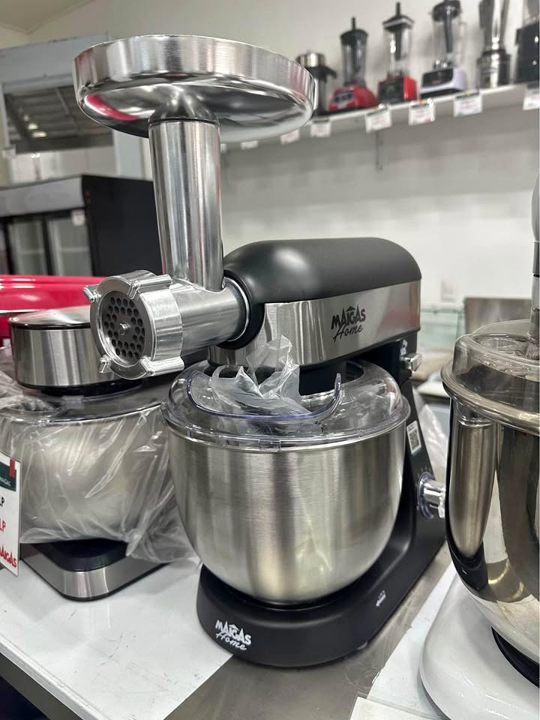 Batidora Pastelera 5 Lts + Molino De Carne Lorenzza Negra - Maigas 7