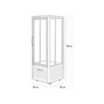 Vitrina Pastelera Vertical Giratoria 400 Lts - Bozzo 11