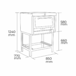 Horno 1 Camara 58x65cm GLP Eco - Maigas 5