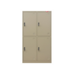 Locker 2 Cuerpos 4 Puertas con Repisas, Espejo y Barra Colgadora - Maigas 2