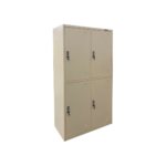 Locker 2 Cuerpos 4 Puertas con Repisas, Espejo y Barra Colgadora - Maigas 3