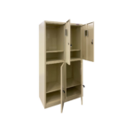 Locker 2 Cuerpos 4 Puertas con Repisas, Espejo y Barra Colgadora - Maigas 4