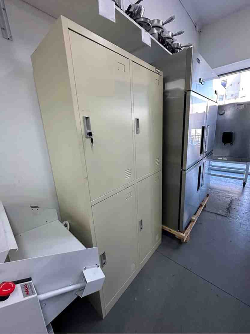 Locker 2 Cuerpos 4 Puertas con Repisas, Espejo y Barra Colgadora - Maigas 9
