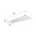 Campana Mural con Filtro 300x94x32cm - Maigas 4