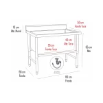 Lavafondo 1 Dep SSec 110x66x85cm - Maigas 3