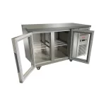 Meson Refrigerado de Trabajo 2 Ptas Vidrio Abatible 140cm Frio Forzado - Maigas 2
