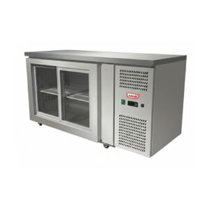 Meson Refrigerado de Trabajo 2 Ptas Vidrio Corrediizas 136cm Frio Forzado - Maigas 1