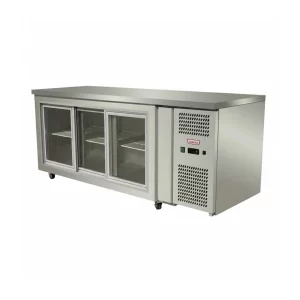 Meson Refrigerado de Trabajo 3 Ptas Vidrio Corrediizas 180cm Frio Forzado - Maigas 1