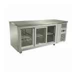 Meson Refrigerado de Trabajo 3 Ptas Vidrio Corrediizas 180cm Frio Forzado - Maigas 2