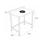 Meson de Desconche Mural 120x60x85cm - Maigas 4