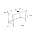 Meson de Desconche Mural 140x60x85cm - Maigas 4