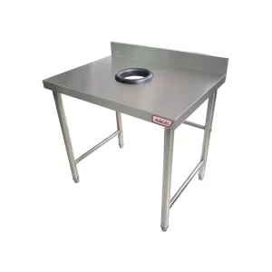 Meson de Desconche Mural 90x60x85cm 100% Acero Inox - Maigas 01