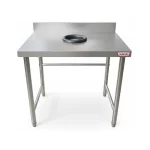 Meson de Desconche Mural 90x60x85cm 100% Acero Inox - Maigas 02