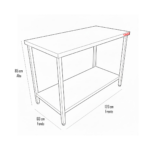 Meson de Trabajo Central 120x60x85cm - Maigas 4