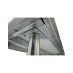 Meson de Trabajo Central 120x60x85cm con Rejilla Inferior 100% Acero Inox - Maigas 3