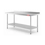 Meson de Trabajo Mural 140x60x85cm 100% Acero Inox - Maigas 1