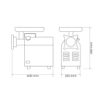 Moledora de carne 220 Kgh - Maigas 4