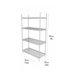 Repisa Microcromada 4 Niveles 90x60x160cm - Maigas 4