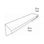 Repisa Mural 90x30x20cm - Maigas 3