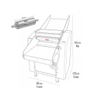 Sobadora De Masas Pedestal 55cm 3Hp - Maigas 3