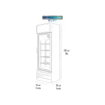 Visicooler 400 Lts Frio Forzado Negro - Bozzo 4