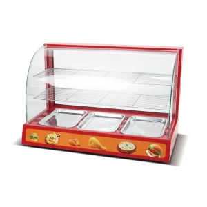 Vitrina de Calor 3 Bandejas Roja - Bozzo 6