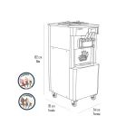 Máquina De Helados Soft Pedestal 30 Litros por hora - Bozzo 4