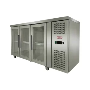 Meson Refrigerado de Trabajo 3 Ptas de Vidrio 180cm Frio Forzado - Maigas 1
