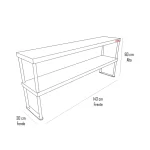 Plateo 143x30x60cm - Maigas 4