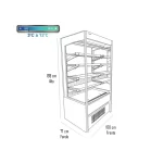 Vitrina Mural 1 metros - Bozzo 3